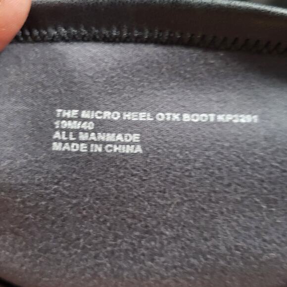 NEW Katy Perry The Micro Heel Stretch Bootie black leather metal toe cap size 10 - Picture 7 of 7